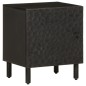 vidaXL Mesitas de noche 2 uds madera maciza de mango negro 40x33x46 cm vidaXL Mesitas de noche 2 uds madera maciza de mango negro 40x33x46 cm