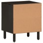 vidaXL Mesitas de noche 2 uds madera maciza de mango negro 40x33x46 cm vidaXL Mesitas de noche 2 uds madera maciza de mango negro 40x33x46 cm