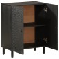 vidaXL Aparador madera maciza de mango negro 60x33x75 cm vidaXL Aparador madera maciza de mango negro 60x33x75 cm