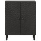 vidaXL Aparador madera maciza de mango negro 60x33x75 cm vidaXL Aparador madera maciza de mango negro 60x33x75 cm