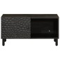 vidaXL Mesa de centro madera maciza de mango negra 80x50x40 cm vidaXL Mesa de centro madera maciza de mango negra 80x50x40 cm