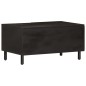 vidaXL Mesa de centro madera maciza de mango negra 80x50x40 cm vidaXL Mesa de centro madera maciza de mango negra 80x50x40 cm