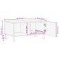 vidaXL Mesa de centro madera maciza de mango negra 80x50x40 cm vidaXL Mesa de centro madera maciza de mango negra 80x50x40 cm