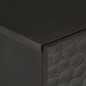vidaXL Mesita de noche madera maciza de mango negra 50x33x60 cm