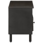 vidaXL Mueble de TV madera maciza de mango negro 100x33x46 cm