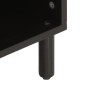 vidaXL Mueble de TV madera maciza de mango negro 100x33x46 cm