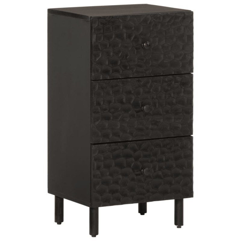 vidaXL Aparador madera maciza de mango negro 40x33x75 cm vidaXL Aparador madera maciza de mango negro 40x33x75 cm
