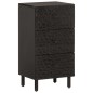 vidaXL Aparador madera maciza de mango negro 40x33x75 cm vidaXL Aparador madera maciza de mango negro 40x33x75 cm