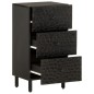 vidaXL Aparador madera maciza de mango negro 40x33x75 cm vidaXL Aparador madera maciza de mango negro 40x33x75 cm