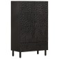 vidaXL Aparador alto madera maciza de mango negro 60x33x100 cm vidaXL Aparador alto madera maciza de mango negro 60x33x100 cm