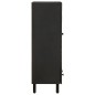 vidaXL Aparador alto madera maciza de mango negro 60x33x100 cm vidaXL Aparador alto madera maciza de mango negro 60x33x100 cm