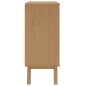 vidaXL Cómoda de cajones OLDEN madera maciza de pino gris y marrón vidaXL Cómoda de cajones OLDEN madera maciza de pino gris y marrón