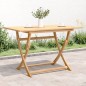 vidaXL Mesa de jardín plegable madera maciza de acacia 120x70x75 cm vidaXL Mesa de jardín plegable madera maciza de acacia 120x70x75 cm