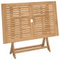 vidaXL Mesa de jardín plegable madera maciza de acacia 120x70x75 cm vidaXL Mesa de jardín plegable madera maciza de acacia 120x70x75 cm