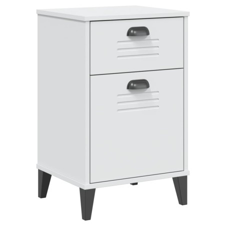 vidaXL Mesita de noche VIKEN madera maciza de pino blanca
