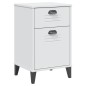 vidaXL Mesita de noche VIKEN madera maciza de pino blanca vidaXL Mesita de noche VIKEN madera maciza de pino blanca