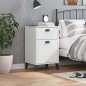 vidaXL Mesita de noche VIKEN madera maciza de pino blanca vidaXL Mesita de noche VIKEN madera maciza de pino blanca