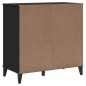 vidaXL Cómoda de cajones VIKEN madera maciza de pino negra