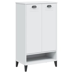 vidaXL Mueble zapatero VIKEN madera maciza de pino blanco