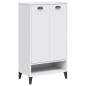 vidaXL Mueble zapatero VIKEN madera maciza de pino blanco