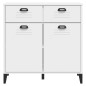 vidaXL Aparador VIKEN madera maciza de pino blanco 80x40x80 cm vidaXL Aparador VIKEN madera maciza de pino blanco 80x40x80 cm