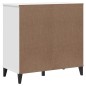 vidaXL Aparador VIKEN madera maciza de pino blanco 80x40x80 cm vidaXL Aparador VIKEN madera maciza de pino blanco 80x40x80 cm