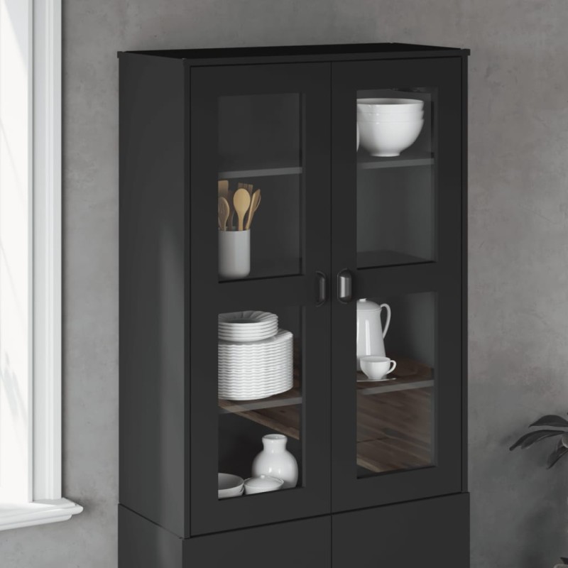 vidaXL Aparador superior VIKEN madera maciza de pino negro vidaXL Aparador superior VIKEN madera maciza de pino negro