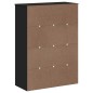 vidaXL Aparador superior VIKEN madera maciza de pino negro vidaXL Aparador superior VIKEN madera maciza de pino negro