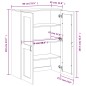 vidaXL Aparador superior VIKEN madera maciza de pino negro vidaXL Aparador superior VIKEN madera maciza de pino negro