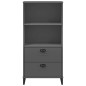 vidaXL Librería VIKEN madera maciza pino gris antracita 60x35x123 cm vidaXL Librería VIKEN madera maciza pino gris antracita 60x35x123 cm