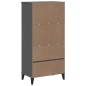vidaXL Librería VIKEN madera maciza pino gris antracita 60x35x123 cm vidaXL Librería VIKEN madera maciza pino gris antracita 60x35x123 cm