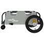 vidaXL Remolque para bicicletas hierro y tela Oxford gris vidaXL Remolque para bicicletas hierro y tela Oxford gris