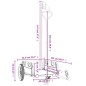 vidaXL Remolque para bicicletas hierro y tela Oxford gris vidaXL Remolque para bicicletas hierro y tela Oxford gris