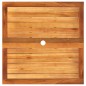 vidaXL Mesa de jardín ratán sintético madera acacia gris 80x80x75 cm vidaXL Mesa de jardín ratán sintético madera acacia gris 80x80x75 cm