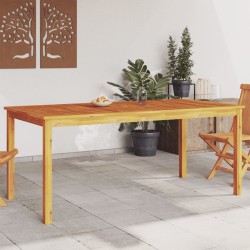 vidaXL Mesa de comedor de jardín madera maciza de acacia 180x90x75 cm
