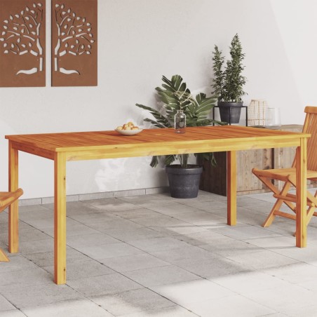vidaXL Mesa de comedor de jardín madera maciza de acacia 180x90x75 cm
