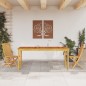vidaXL Mesa de comedor de jardín madera maciza de acacia 180x90x75 cm vidaXL Mesa de comedor de jardín madera maciza de acacia 180x90x75 cm