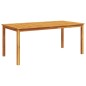 vidaXL Mesa de comedor de jardín madera maciza de acacia 180x90x75 cm vidaXL Mesa de comedor de jardín madera maciza de acacia 180x90x75 cm