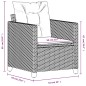 vidaXL Sillón de jardín con cojines ratán sintético beige vidaXL Sillón de jardín con cojines ratán sintético beige