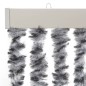 vidaXL Cortina antimoscas chenilla gris negro y blanco 100x220 cm vidaXL Cortina antimoscas chenilla gris negro y blanco 100x220 cm