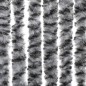 vidaXL Cortina antimoscas chenilla gris negro y blanco 100x220 cm vidaXL Cortina antimoscas chenilla gris negro y blanco 100x220 cm