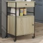 vidaXL Carrito de cocina madera ingeniería roble Sonoma 56x43x89,5 cm vidaXL Carrito de cocina madera ingeniería roble Sonoma 56x43x89,5 cm