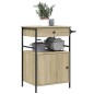 vidaXL Carrito de cocina madera ingeniería roble Sonoma 56x43x89,5 cm vidaXL Carrito de cocina madera ingeniería roble Sonoma 56x43x89,5 cm
