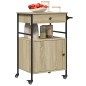 vidaXL Carrito de cocina madera ingeniería roble Sonoma 56x43x89,5 cm vidaXL Carrito de cocina madera ingeniería roble Sonoma 56x43x89,5 cm