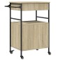 vidaXL Carrito de cocina madera ingeniería roble Sonoma 56x43x89,5 cm vidaXL Carrito de cocina madera ingeniería roble Sonoma 56x43x89,5 cm