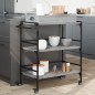 vidaXL Carrito de cocina madera ingeniería gris Sonoma 81,5x41x92,5 cm vidaXL Carrito de cocina madera ingeniería gris Sonoma 81,5x41x92,5 cm