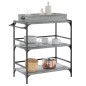 vidaXL Carrito de cocina madera ingeniería gris Sonoma 81,5x41x92,5 cm vidaXL Carrito de cocina madera ingeniería gris Sonoma 81,5x41x92,5 cm