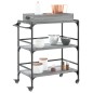 vidaXL Carrito de cocina madera ingeniería gris Sonoma 81,5x41x92,5 cm vidaXL Carrito de cocina madera ingeniería gris Sonoma 81,5x41x92,5 cm