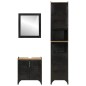 vidaXL Conjunto de muebles de baño 3 pzas madera maciza mango y hierro vidaXL Conjunto de muebles de baño 3 pzas madera maciza mango y hierro