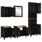 vidaXL Conjunto de muebles de baño 5 pzas madera maciza mango y hierro vidaXL Conjunto de muebles de baño 5 pzas madera maciza mango y hierro